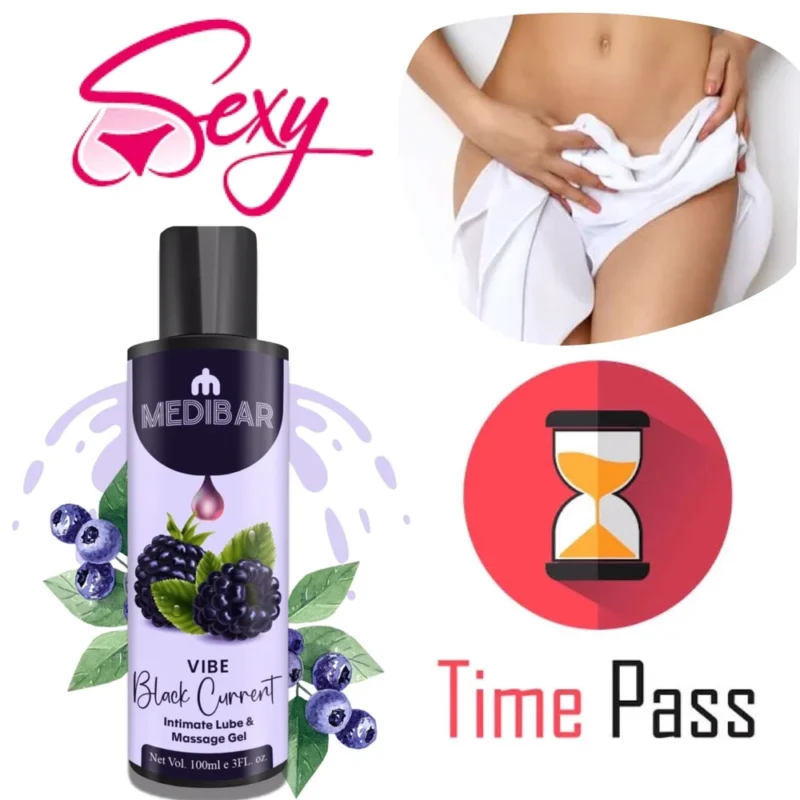 Natural Lubricant and Massage Gel For Men Women (blueberry Flavour) Medibar Sexual Lubricant Gel - Image 2