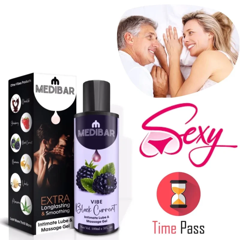 Natural Lubricant and Massage Gel For Men Women (blueberry Flavour) Medibar Sexual Lubricant Gel - Image 3